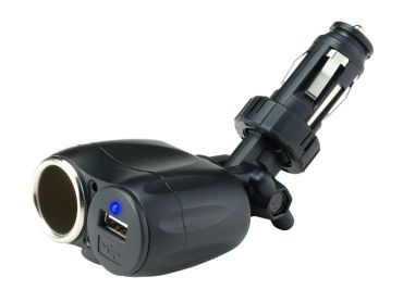 Single Cigarette Lighter Socket with Single USB Port